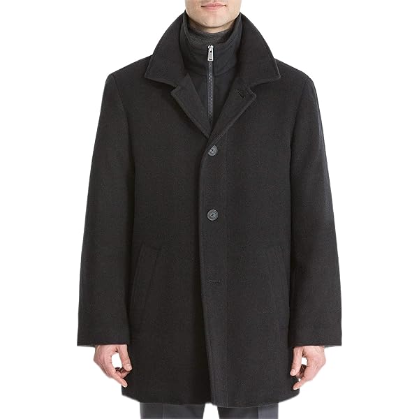 Alpine Swiss Luke Mens Wool Blend Overcoat Single Breasted Topcoat